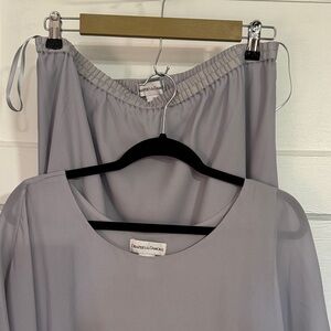 Drapers & Damons Gray Midi Dress